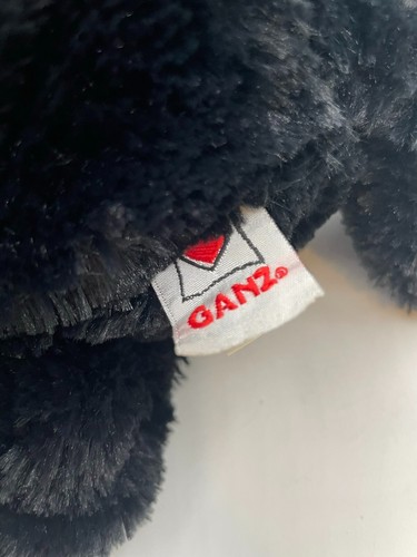 RARE GANZ Hug-A-Longs Tuxedo Black & White Cat Kitten Kitty H9780 Floppy Large - Picture 6 of 7