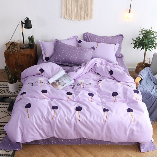 3/4 Pcs Bedding Set Comforter Cover Sheet Pillowcases Ultra-soft Twin Queen King - Picture 23 of 37