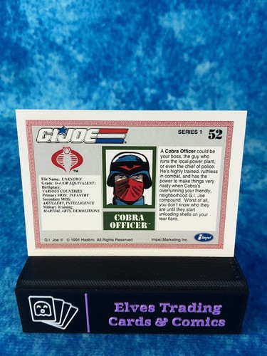 G.I. Joe Serie 1 EINZELNE Nicht-Sport-Sammelkarte von Impel 1991 Hasbro - Bild 112 von 390