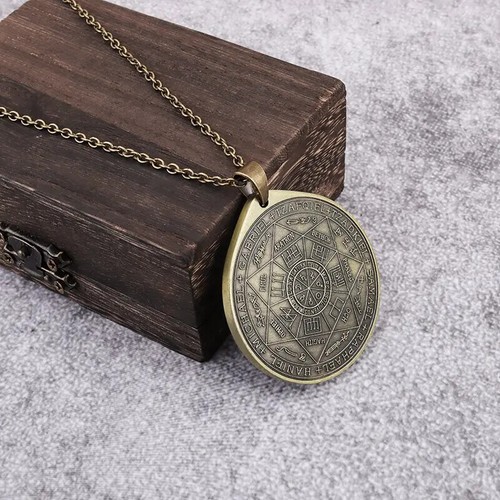 Sieben Erzengel Salomo Kabbala Anhänger Vintage Engel Siegel Halskette - Bild 8 von 55