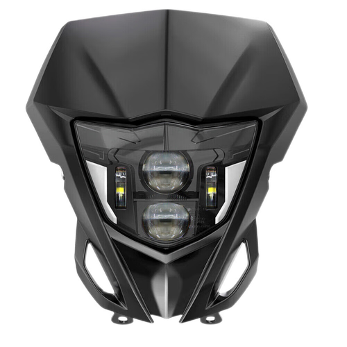 LED Hi/Lo Headlight With Black Shell For Yamaha WR250F WR450F 2012-2016 Kawasaki - Picture 2 of 8