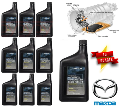 10 Quarts Mazda Genuine ATF FZ Automatic Transmission Fluid 00718