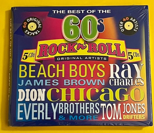 The Best of the 60s rock n roll original artists 5 CDs. New/Sealed Free US Ship