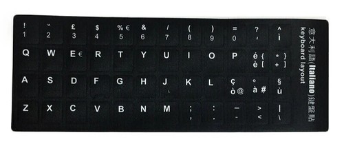 Keyboard Keypad Sticker Replacement Letters For Desktop Laptop PC. 7 languages - 第 17/17 張圖片