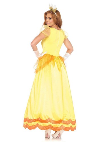 2 PC. Ladies Sunflower Princess Costume Dress Set - Picture 2 of 2