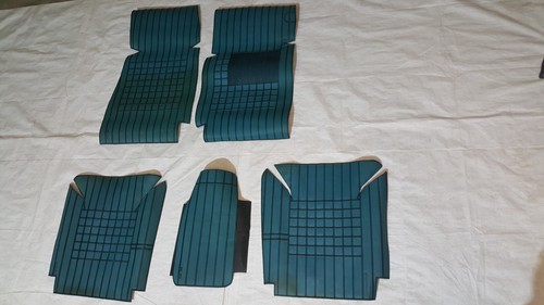 Set Tappeto tappetini auto per Fiat 132 in gomma azzurri auto epoca marca Lampa - Imagen 2 de 24