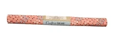 Crafter's Square Rolled 100% Cotton Fabric Fat Quarter - New - Pink w/ Flowers