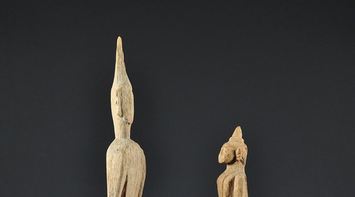 A pair of wooden images of the Buddha, central or southern Laos, 19th century - Bild 5 von 5