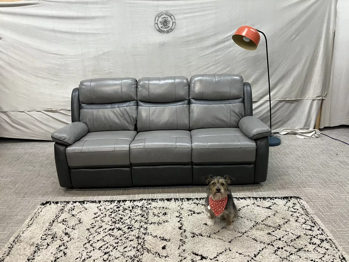 ScS Cormac Power Recliner 3 Seat Sofa in Platinum Dark Grey