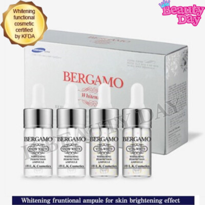 BERGAMO Snow White&Vita White Ampulle 13ml 4EA Aufhellende Ampulle K-Beauty Neu