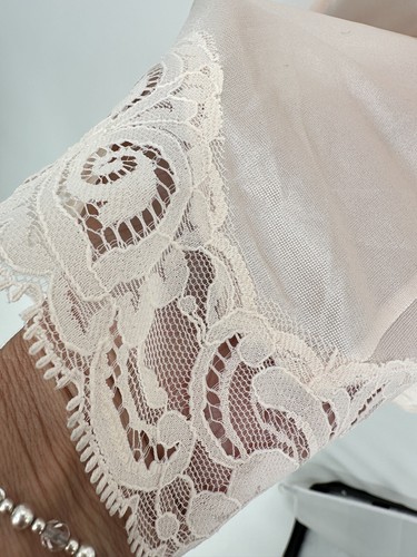 VINTAGE BALI PINK ANTRON III NYLON & LACE FULL SLIP SIZE 36"-40" USA - Imagen 6 de 11