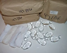 100 1980's Czech. Cut Lead Glass Thick Prisms, Chandelier, Suncatchers, Artist.