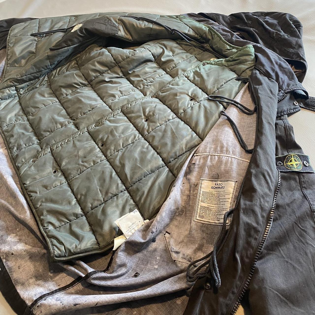 Rare Vintage Spring Summer 1998 Stone Island Raso Gommato Jacket