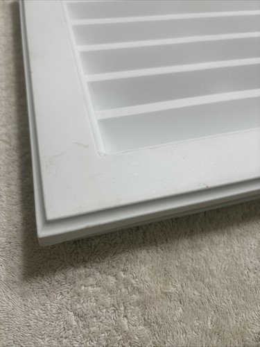 Gable Vent 12in X 12in Novik, White Wood Grain Texture NEW! - Picture 9 of 14