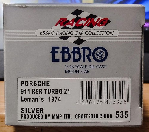 EBBRO PORSCHE 911 RSR Turbo 21 LEMAN 1974 1/43 - Picture 8 of 9