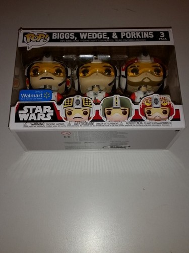 POP! Star Wars Biggs Wedge Porkins Vinyl Bobble - Head Dreierpack (Box 6)