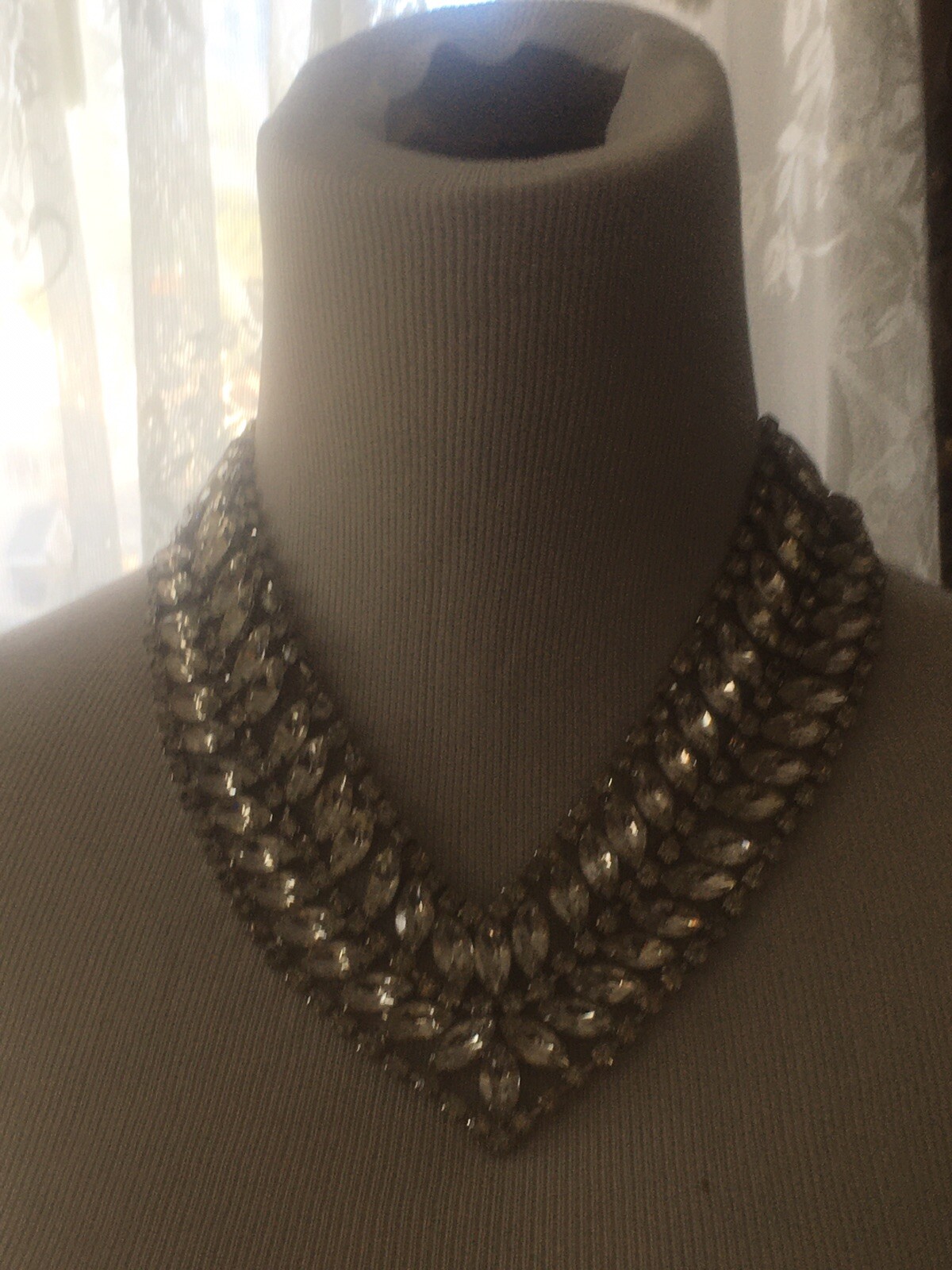 Stunning Eisenberg Statement Piece Rhinestone Nec… - image 7