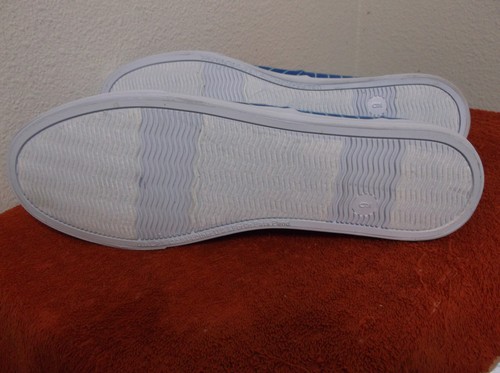 TOTALMENTE NUEVOS ZAPATOS DE DAMA ""FADED GLORY"" AZUL CON RAYAS BLANCAS con PARTE SUPERIOR DE TELA - Imagen 5 de 6