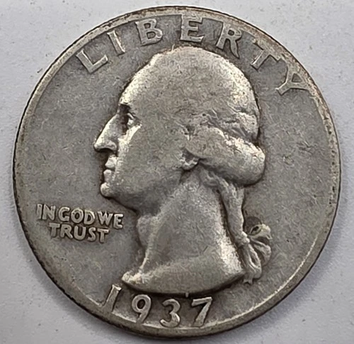 *SILVER* 1937-D  Washington Quarter -《Great Way To Buy Silver!!》