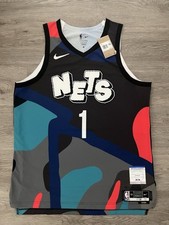 Mikal Bridges Signed Nets Nike ADV NBA Authentic KAWS City Jersey USASM PSA/DNA