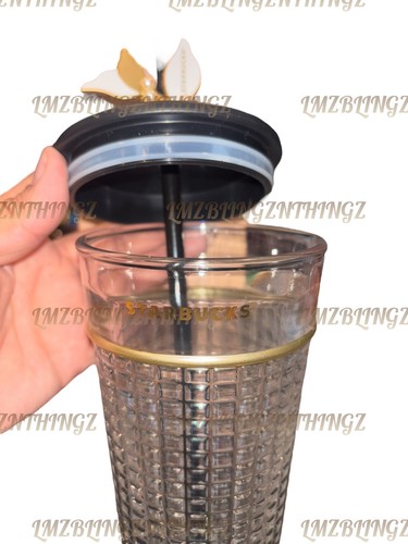 Starbucks China 2023 Coffee Treasure Square Embossed 20oz Glass~NIB~US SELLER - Picture 8 of 14