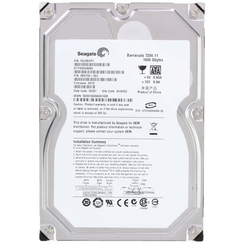 Seagate 1TB 7.2K 3.5"" SATA (5QJ0BDPC) - Picture 5 of 8