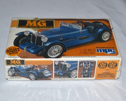 New Sealed NOS MPC MG Classic English Sports Car 1:32 Model Car Kit #1-0901 1982 - Picture 10 of 19