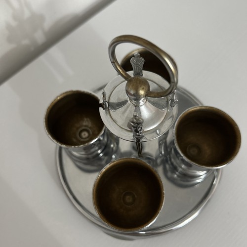 Vintage 1960's Vintage Boiled Egg Breakfast Set Inc Egg Cups & Apostle Spoons - Picture 5 of 12