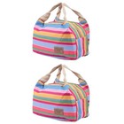 2 Count Isolierte Lunchtasche Lunchbehälter Mittagskoffer