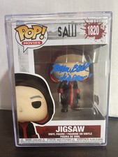 Tobin Bell Signed Jigsaw Saw Movies Vaulted Funko Pop 1820 In Hard Stack