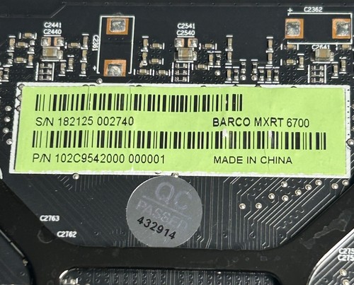 BARCO MXRT 6700 8GB GDDR5 MEDICAL VIDEO GRAPHICS CARD K9306047 - Picture 5 of 5