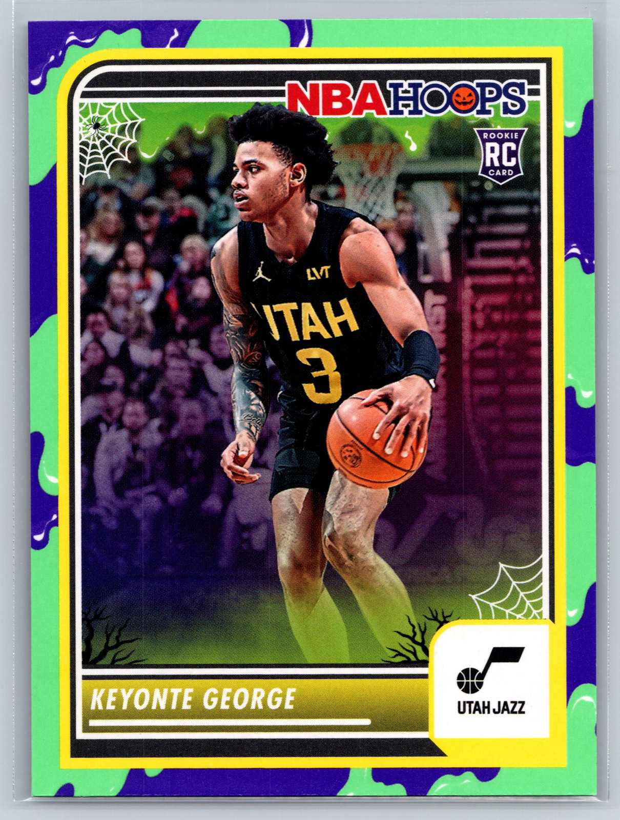 2023-24 Hoops Haunted Hoops #98 Keyonte George Slime