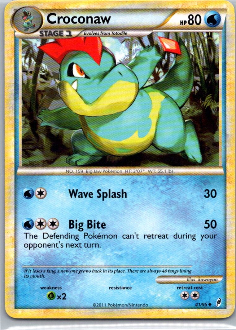 Pokemon TCG Croconaw 41/95 Call of Legends NM