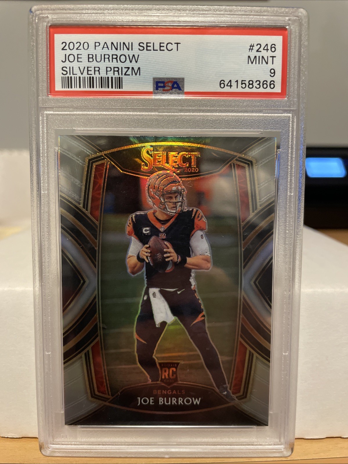 2020 Panini Select - Club Level Joe Burrow #246 Silver Prizm (RC) PSA-9!!