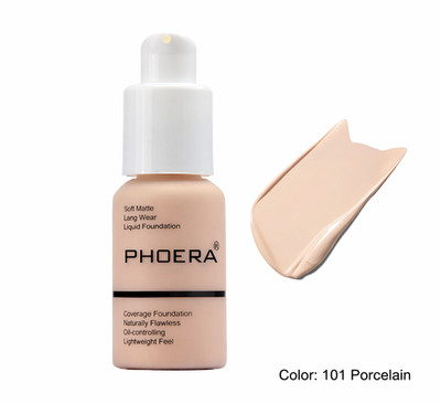 2 Pack Matte Oil Control Concealer Foundation Cream,PHOERA New 30ml Long Lasting