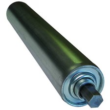ASHLAND CONVEYOR S19 Steel Replacement Roller, 2-1/2InDia, 19BF