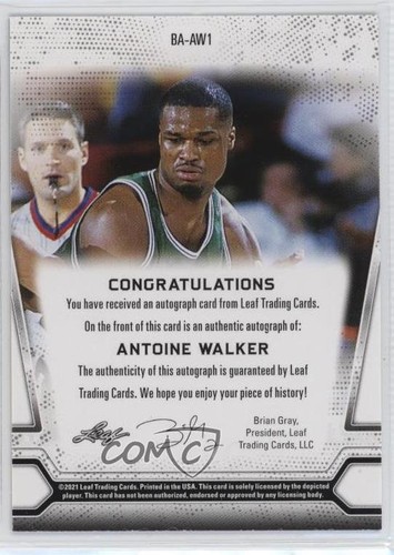 2021 Leaf Multisport Blaster Auto Gold Antoine Walker #BA-AW1 Auto - Picture 2 of 4