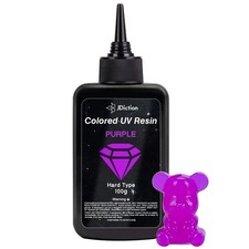 UV Resin Purple, 100g Colored UV Resin Odorless and Hard UV Resin Kit for Jew...