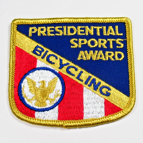 Presidential Sports Award Patch Radfahren Vintage bestickt zum Aufnähen - Bild 6 von 7