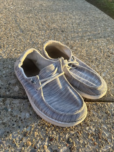 Hey Dude Wendy Sox gletschergraue bequeme Damen-Slipper Freizeit-Halbschuhe Größe 6 - Bild 1 von 10