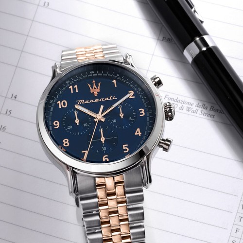 Maserati Epoca – Orologio Uomo Acciaio Blu Cronografo (R8873618021) - Foto 5 di 6