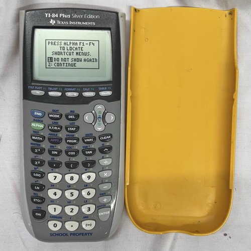 Texas Instruments TI-84 Plus Silver Edition Graphing Calculator Yellow School - Picture 1 of 5
