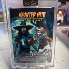 2025 Wild Card Haunted Hits Jersey Edition Jalen Hurts 1/2 Shock Refractor
