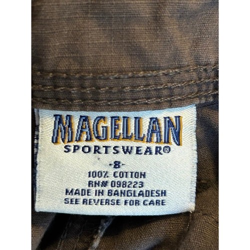 Pantalones Cortos Carga Magellan Sportswear Para Mujer Talla 8 Marrón 6" Informales - Imagen 3 de 6