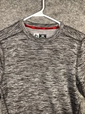 NWT RBX Gray Men's Fleece Long Sleeve Athletic Performance T-Shirt Crewneck S