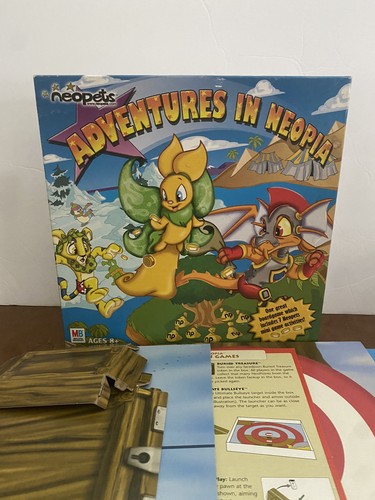 Gioco da tavolo vintage NeoPets Adventures in Neopia - 2003 Milton Bradley - età 8+ - Foto 6 di 8
