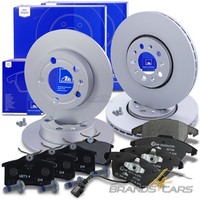 ATE Bremsscheiben +BelÄGe Vorne+Hinten FÜR Audi A1 Seat Skoda Fabia 3 VW Polo 5
