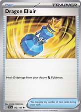 Pokemon Dragon Elixir 172/191 Trainer Uncommon Card NM