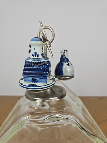 Vintage Delft Holland Ceramic 5 Piece Salt & Pepper T. Pick Tray Set Blue White - Picture 7 of 24