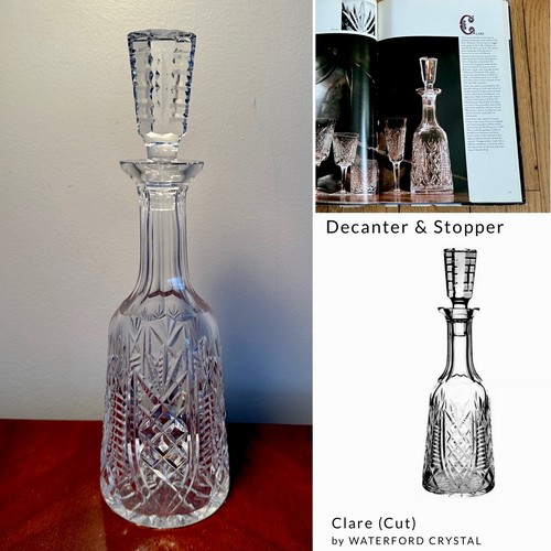 "Nuevo/sin usar jarra de vino licor vintage Waterford Crystal Clare 13"" de alto IRLANDA" - Imagen 1 de 17